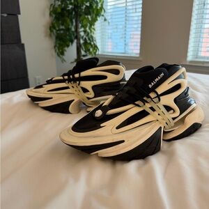 Balmain Monochrome Athletic Sneakers